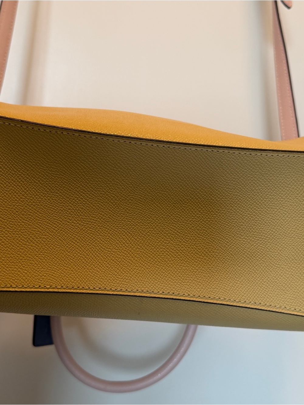 Coach Colorblock Pebble Leather Rowan Satchel in Vanilla Cream - Picture 10 of 10